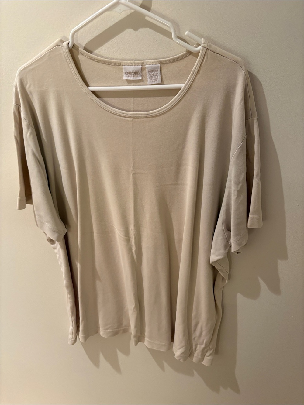 Cherokee Soft Cream Short Sleeve Tee